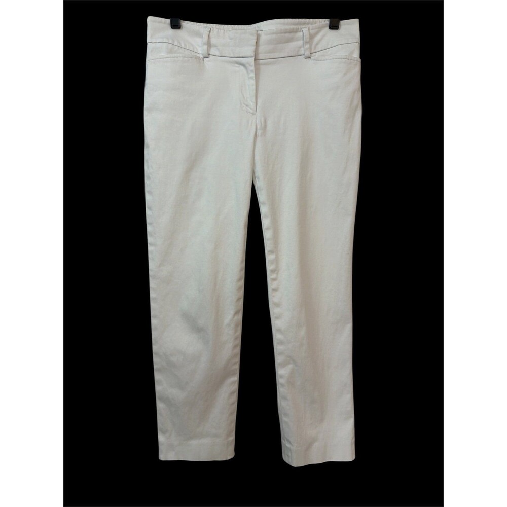 Loft white Cropped pants size 8